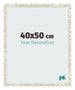 Marco de Fotos 40x50cm Blanco Vintage MDF Bologna Delantera Tamano | Yourdecoration.es