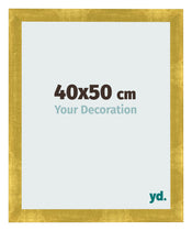 Marco de Fotos 40x50cm Dorado Vintage MDF Pisa Delantera Tamano | Yourdecoration.es