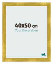 Marco de Fotos 40x50cm Dorado Vintage MDF Pisa Delantera Tamano | Yourdecoration.es