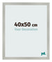 Marco de Fotos 40x50cm Plateado Mate MDF Bologna Delantera Tamano | Yourdecoration.es