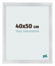 Marco de Fotos 40x50cm Plateado Negro Barrido MDF Pisa Delantera Tamano | Yourdecoration.es
