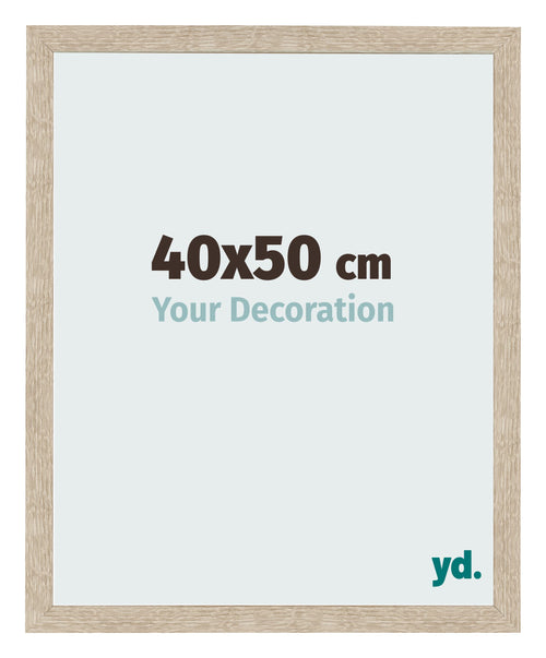 Marco de Fotos 40x50cm Roble Sonoma MDF Bologna Delantera Tamano | Yourdecoration.es