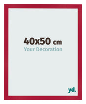 Marco de Fotos 40x50cm Rojo MDF Bologna Delantera Tamano | Yourdecoration.es