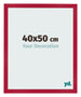 Marco de Fotos 40x50cm Rojo MDF Bologna Delantera Tamano | Yourdecoration.es