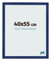 Marco de Fotos 40x55cm Azul Oscuro Barrido MDF Bologna Delantera Tamano | Yourdecoration.es