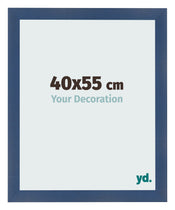 Marco de Fotos 40x55cm Azul Oscuro Barrido MDF Pisa Delantera Tamano | Yourdecoration.es