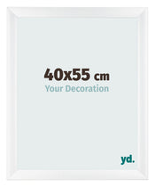 Marco de Fotos 40x55cm Blanco Vintage MDF Pisa Delantera Tamano | Yourdecoration.es