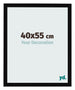 Marco de Fotos 40x55cm Negro Brillante MDF Bologna Delantera Tamano | Yourdecoration.es