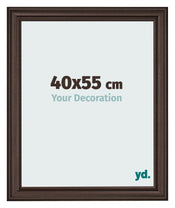 Marco de Fotos 40x55cm Roble Oscuro MDF Lazio Delantera Tamano | Yourdecoration.es