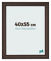 Marco de Fotos 40x55cm Roble Oscuro MDF Lazio Delantera Tamano | Yourdecoration.es