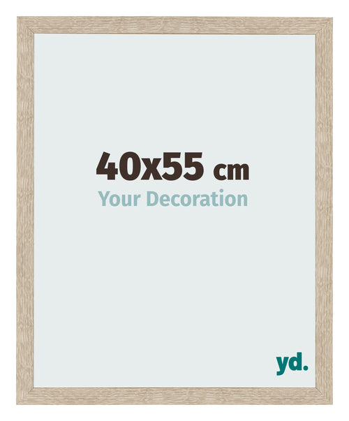 Marco de Fotos 40x55cm Roble Sonoma MDF Bologna Delantera Tamano | Yourdecoration.es