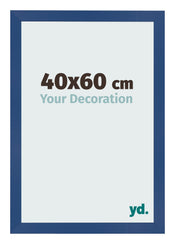 Marco de Fotos 40x60 cm Azul Oscuro MDF Bologna Delantera Tamano | Yourdecoration.es