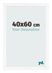 Marco de Fotos 40x60 cm Blanco Mate MDF Bologna Delantera Tamano | Yourdecoration.es