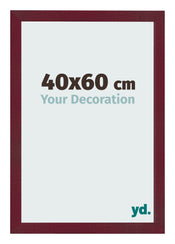 Marco de Fotos 40x60 cm Vino Tinto Barrido MDF Bologna Delantera Tamano | Yourdecoration.es