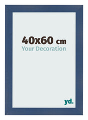 Marco de Fotos 40x60cm Azul Oscuro Barrido MDF Pisa Delantera Tamano | Yourdecoration.es