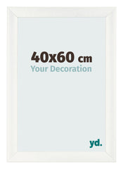 Marco de Fotos 40x60cm Blanco Vintage MDF Pisa Delantera Tamano | Yourdecoration.es