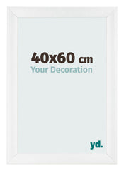 Marco de Fotos 40x60cm Blanco Vintage MDF Pisa Delantera Tamano | Yourdecoration.es