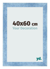 Marco de Fotos 40x60cm Claro Azul Barrido MDF Pisa Delantera Tamano | Yourdecoration.es