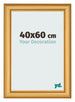 Marco de Fotos 40x60cm Dorado Matte MDF Lazio Delantera Tamano | Yourdecoration.es
