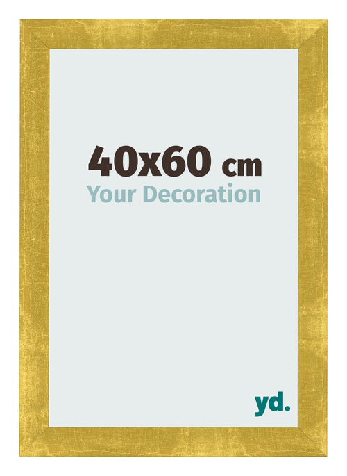 Marco de Fotos 40x60cm Dorado Vintage MDF Pisa Delantera Tamano | Yourdecoration.es