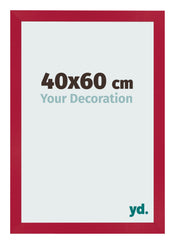 Marco de Fotos 40x60cm Rojo MDF Bologna Delantera Tamano | Yourdecoration.es