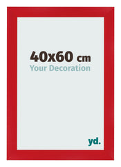 Marco de Fotos 40x60cm Rojo MDF Pisa Delantera Tamano | Yourdecoration.es