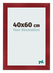 Marco de Fotos 40x60cm Vino Tinto Barrido MDF Pisa Delantera Tamano | Yourdecoration.es