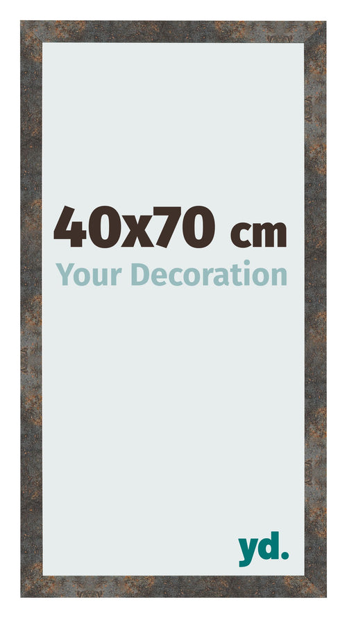 Marco de Fotos 40x70 cm Metal Oxidado MDF Bologna Delantera Tamano | Yourdecoration.es