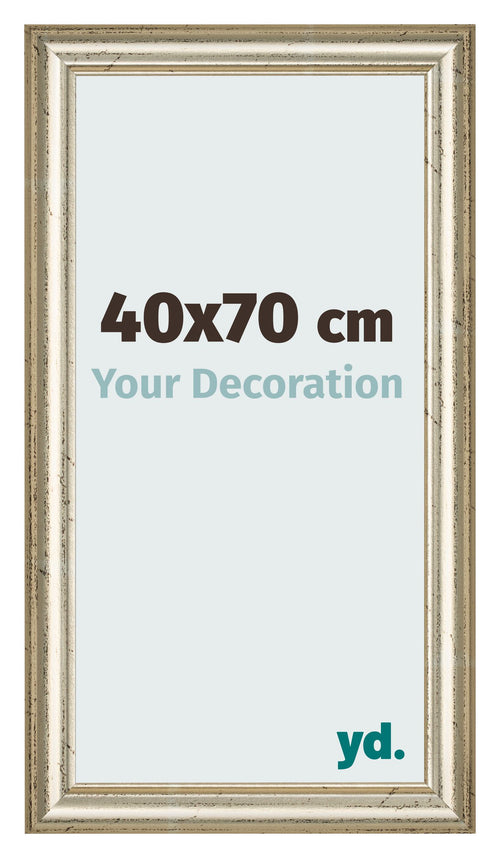 Marco de Fotos 40x70cm Brillo Metalico MDF Lazio Delantera Tamano | Yourdecoration.es
