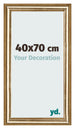 Marco de Fotos 40x70cm Dorado Antiguo MDF Lazio Delantera Tamano | Yourdecoration.es