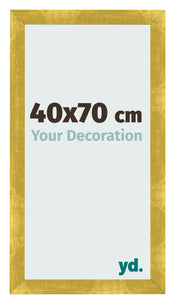Marco de Fotos 40x70cm Dorado Vintage MDF Pisa Delantera Tamano | Yourdecoration.es