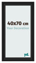 Marco de Fotos 40x70cm Negro Grano De Madera MDF Lazio Delantera Tamano | Yourdecoration.es