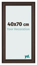 Marco de Fotos 40x70cm Roble Oscuro MDF Lazio Delantera Tamano | Yourdecoration.es