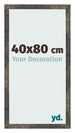 Marco de Fotos 40x80 cm Metal Oxidado MDF Bologna Delantera Tamano | Yourdecoration.es