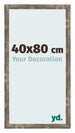 Marco de Fotos 40x80cm Azul Y Dorado Fusionado MDF Bologna Delantera Tamano | Yourdecoration.es