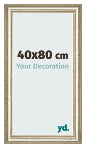 Marco de Fotos 40x80cm Brillo Metalico MDF Lazio Delantera Tamano | Yourdecoration.es