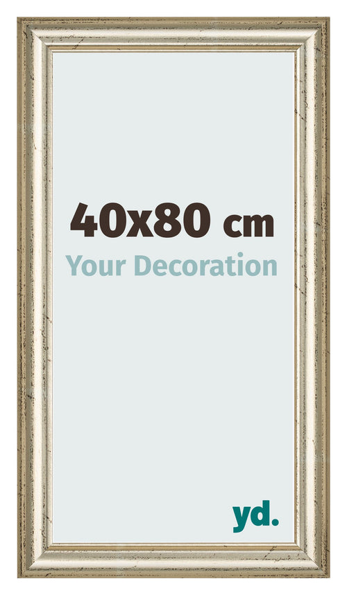 Marco de Fotos 40x80cm Brillo Metalico MDF Lazio Delantera Tamano | Yourdecoration.es