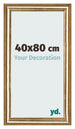 Marco de Fotos 40x80cm Dorado Antiguo MDF Lazio Delantera Tamano | Yourdecoration.es