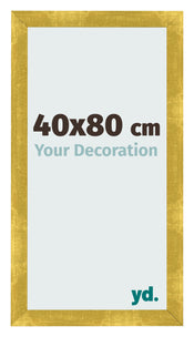 Marco de Fotos 40x80cm Dorado Vintage MDF Pisa Delantera Tamano | Yourdecoration.es