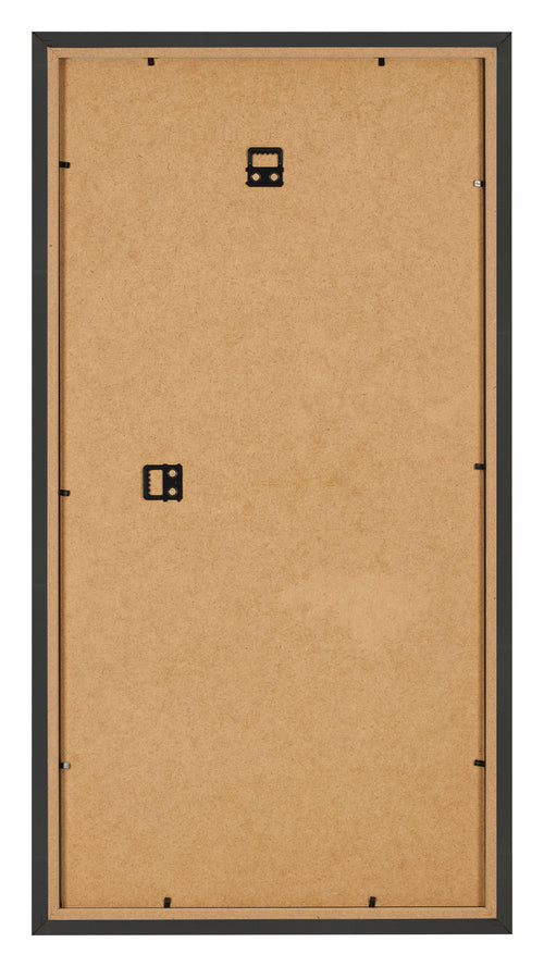 Marco de Fotos 40x80cm Negro Grano De Madera MDF Bologna Trasera | Yourdecoration.es