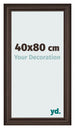 Marco de Fotos 40x80cm Roble Oscuro MDF Lazio Delantera Tamano | Yourdecoration.es