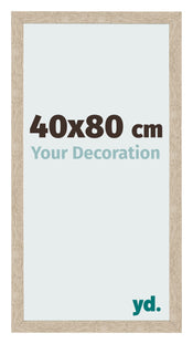 Marco de Fotos 40x80cm Roble Sonoma MDF Bologna Delantera Tamano | Yourdecoration.es