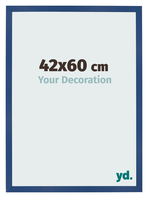 Marco de Fotos 42x60 cm Azul Oscuro MDF Bologna Delantera Tamano | Yourdecoration.es