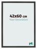 Marco de Fotos 42x60cm Antracita MDF Bologna Delantera Tamano | Yourdecoration.es