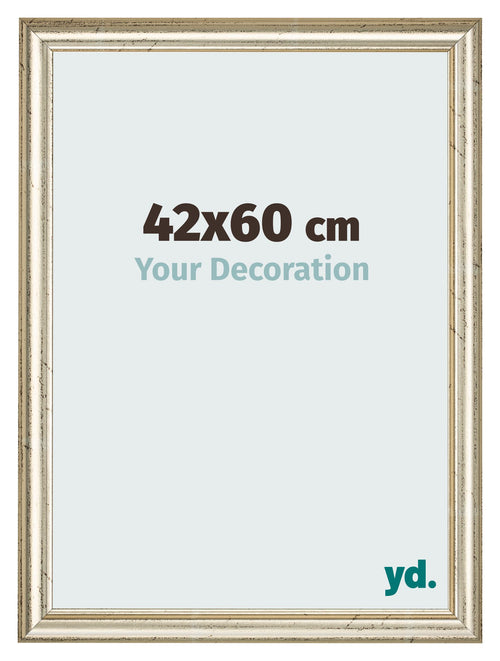 Marco de Fotos 42x60cm Brillo Metalico MDF Lazio Delantera Tamano | Yourdecoration.es