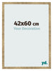 Marco de Fotos 42x60cm Dorado Antiguo MDF Bologna Delantera Tamano | Yourdecoration.es