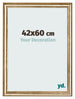 Marco de Fotos 42x60cm Dorado Antiguo MDF Lazio Delantera Tamano | Yourdecoration.es