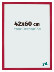 Marco de Fotos 42x60cm Rojo MDF Bologna Delantera Tamano | Yourdecoration.es
