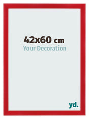 Marco de Fotos 42x60cm Rojo MDF Pisa Delantera Tamano | Yourdecoration.es
