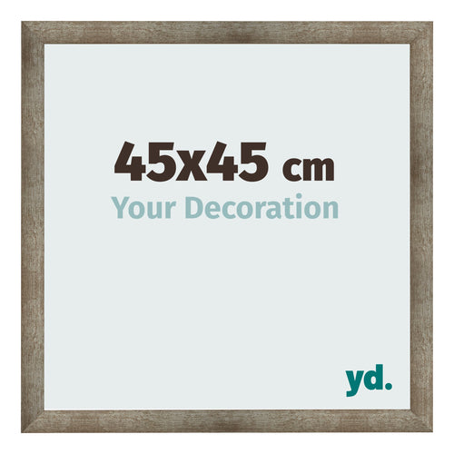 Marco de Fotos 45x45 cm Metal Vintage MDF Bologna Delantera Tamano | Yourdecoration.es